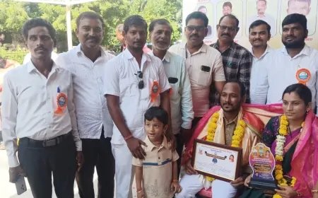 ಜಿಲ್ಲಾ ಮಟ್ಟದ ಉತ್ತಮ ಶಿಕ್ಷಕ ಪ್ರಶಸ್ತಿ ಪಡೆದ ಬಾಬುಗೌಡ  ಪಾಟೀಲಗೆ ಸನ್ಮಾನ