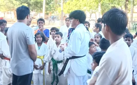 ಕರಾಟೆ ವಿದ್ಯಾರ್ಥಿಗಳಿಗೆ ಹುರಿದುಂಬಿಸಿದ ಅಪರ ಜಿಲ್ಲಾಧಿಕಾರಿ