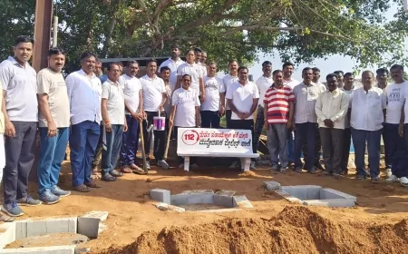 ಪೊಲೀಸರಿಂದ ಶ್ರಮದಾನ: ಲಾಠಿ, ಗನ್ ಹಿಡಿಯೋ ಕೈಯ್ಯಲ್ಲಿ ಗುದ್ದಲಿ,ಸಲಿಕೆ