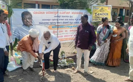 ನೂತನ ಕಟ್ಟಡ ಕಾಮಗಾರಿ ಶಂಕುಸ್ಥಾಪನೆ