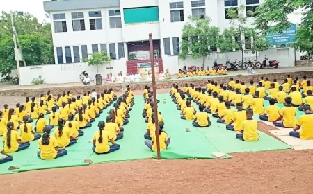 ಪದ್ಮಾಂಜಲಿ ಸ್ಕೂಲ್ : ಅಂತರಾಷ್ಟಿçÃಯ ಯೋಗ ದಿನಾಚರಣೆ