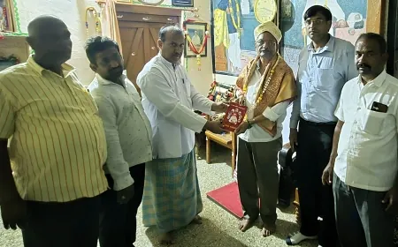 ಇಂಚಗೇರಿ ಮಠಕ್ಕೆ  ಗ್ಯಾರಂಟಿ ಯೋಜನೆಗಳ ಅನುಷ್ಠಾನ ಪ್ರಾಧಿಕಾರದ ಉಪಾಧ್ಯಕ್ಷ  ಪಾಟೀಲ ಭೇಟಿ