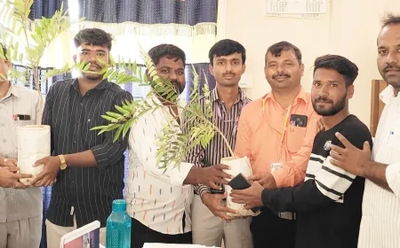 ಸಸಿ ನೀಡುವುದರ ಮೂಲಕ ಜನ್ಮದಿನ ಆಚರಣೆ