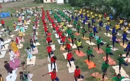 ಕೃಷ್ಣಾನದಿ ತಟದಲ್ಲಿ ಯೋಗೋತ್ಸವ ರಂಗು