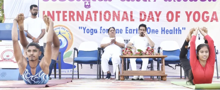 ಸಂಗನಬಸವ ವಸತಿ ಪದವಿ ಪೂರ್ವ ಕಾಲೇಜಿನಲ್ಲಿ ಯೋಗ ದಿನ ಆಚರಣೆ