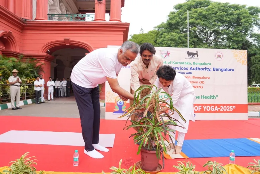 ರಾಜ್ಯದ ಎಲ್ಲಾ ನ್ಯಾಯಾಲಯಗಳಲ್ಲೂ ಯೋಗ ಚಟುವಟಿಕೆಗಳಿಗೆ ಪ್ರಾಮುಖ್ಯತೆ ನೀಡಲು ಕ್ರಮ: ಹೈಕೋರ್ಟ್ ಮುಖ್ಯ ನ್ಯಾಯಮೂರ್ತಿ ವಿ.ಕಾಮೇಶ್ವರ ರಾವ್