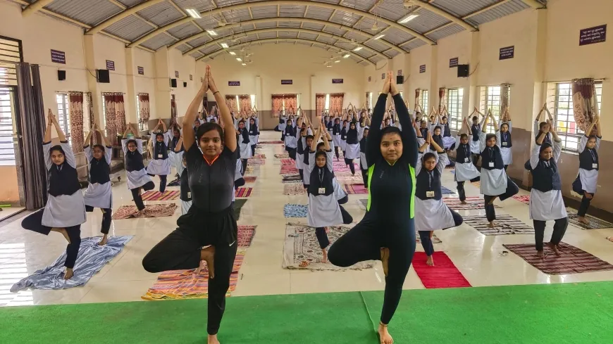 ಎಕ್ಸಲಂಟ್ ವಿಜ್ಞಾನ ಪದವಿಪೂರ್ವ ಕಾಲೇಜಿನಲ್ಲಿ ಯೋಗ ದಿನಾಚರಣೆ