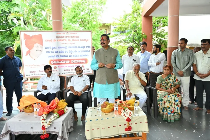 ತೊಂದರೆ ತಪ್ಪಿಸಲು ಗುಣಮಟ್ಟದ ಸಿಸಿ ರಸ್ತೆ ಅಭಿವೃದ್ಧಿ : ಸಮುದಾಯ ಭವನ ನಿರ್ಮಾಣ ಕಾಮಗಾರಿಗೆ ಯತ್ನಾಳ ಭೂಮಿಪೂಜೆ