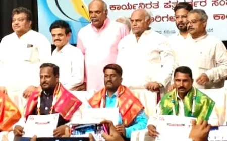 ಭೀರಪ್ಪ ಹೊಸೂರಗೆ ಜಿಲ್ಲಾ ಪತ್ರಕರ್ತರ ಪ್ರಶಸ್ತಿ ಪ್ರಧಾನ