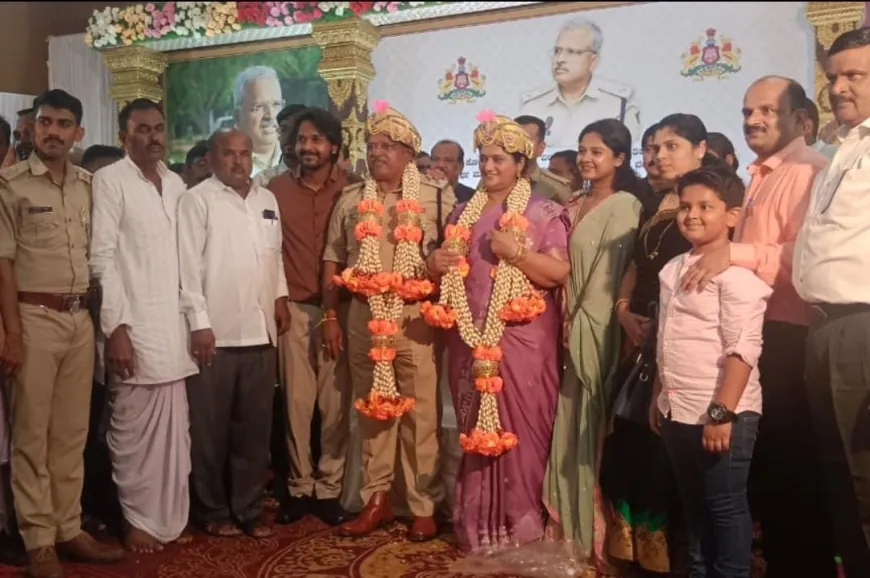 ಎಮ್ ಬಿ ಸಂಕದ ವಯೋನಿವೃತ್ತಿ : ಅಭೂತಪೂರ್ವ ಬಿಳ್ಕೊಟ್ಟಿರುವ ಖಾಕಿ ಪಡೆ