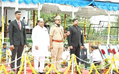 ಸಂಭ್ರಮದ ಸ್ವಾತಂತ್ರೋತ್ಸವ ದಿನಾಚರಣೆ : ಸಚಿವ ಎಂ ಬಿ ಪಾಟೀಲ ಧ್ವಜಾರೋಹಣ