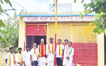 ಸಿಂದಗಿ ಕಸಾಪದಲ್ಲಿ ಸ್ವಾತಂತ್ರ‍್ಯ ದಿನಾಚರಣೆ : ವೈ ಸಿ ಮಯೂರ ಧ್ವಜಾರೋಹಣ